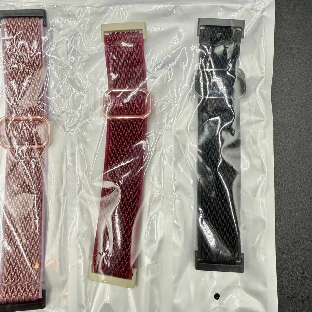 6-Pack Mesh Watch Bands for Fitbit Versa 3 / Sense Multiple Colors Brand New